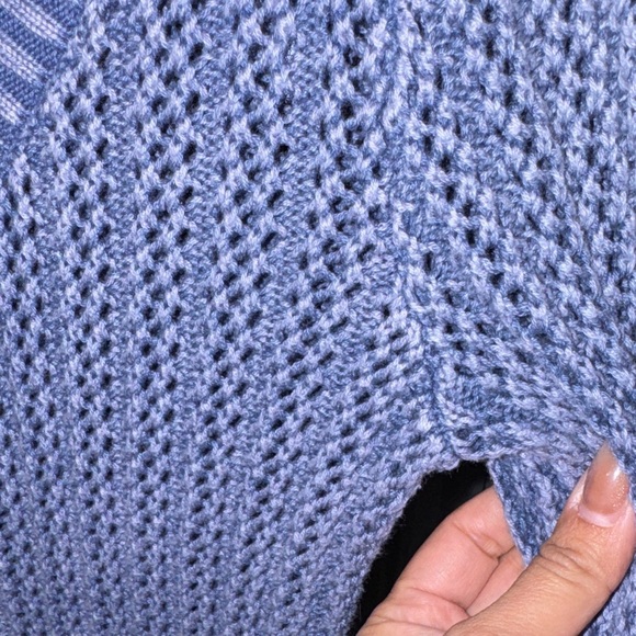 H&M - Women’s Blue Knit Cardigan Button down Sweater size Medium - Picture 6 of 11